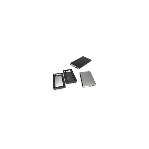 Powerbank en métal avec coffret 4000 mAh