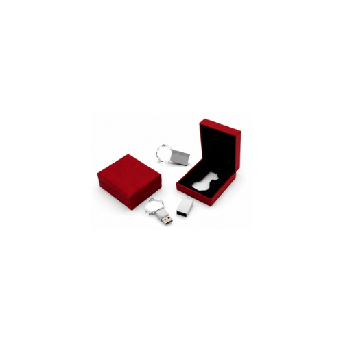Clé USB cristal en coffret rouge 8 Go