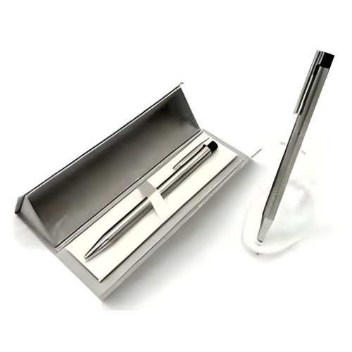 Stylo métal Plaza avec coffret pyramide