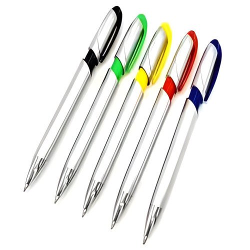 Stylo en PVC argenté
