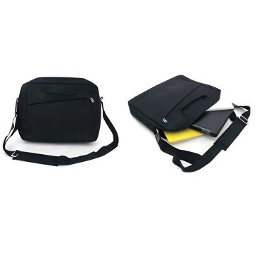 Cartable en tissu noir