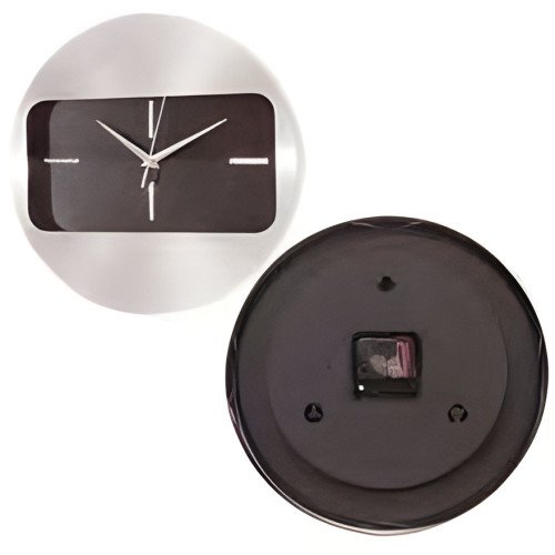 Montre murale ronde inox