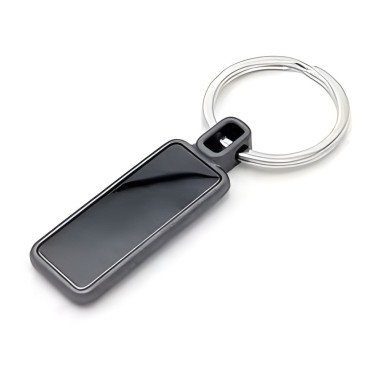 Porte-clés rectangle double face