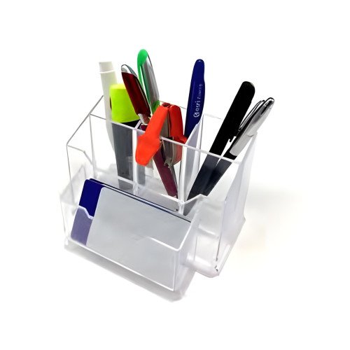 Porte-stylos et accessoires de bureau en plexiglas