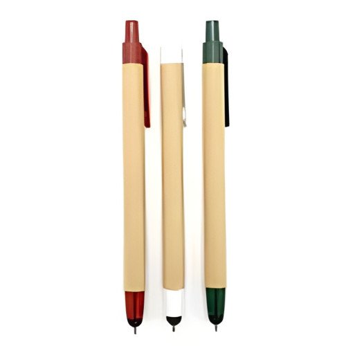 Stylo écologique en carton tactile